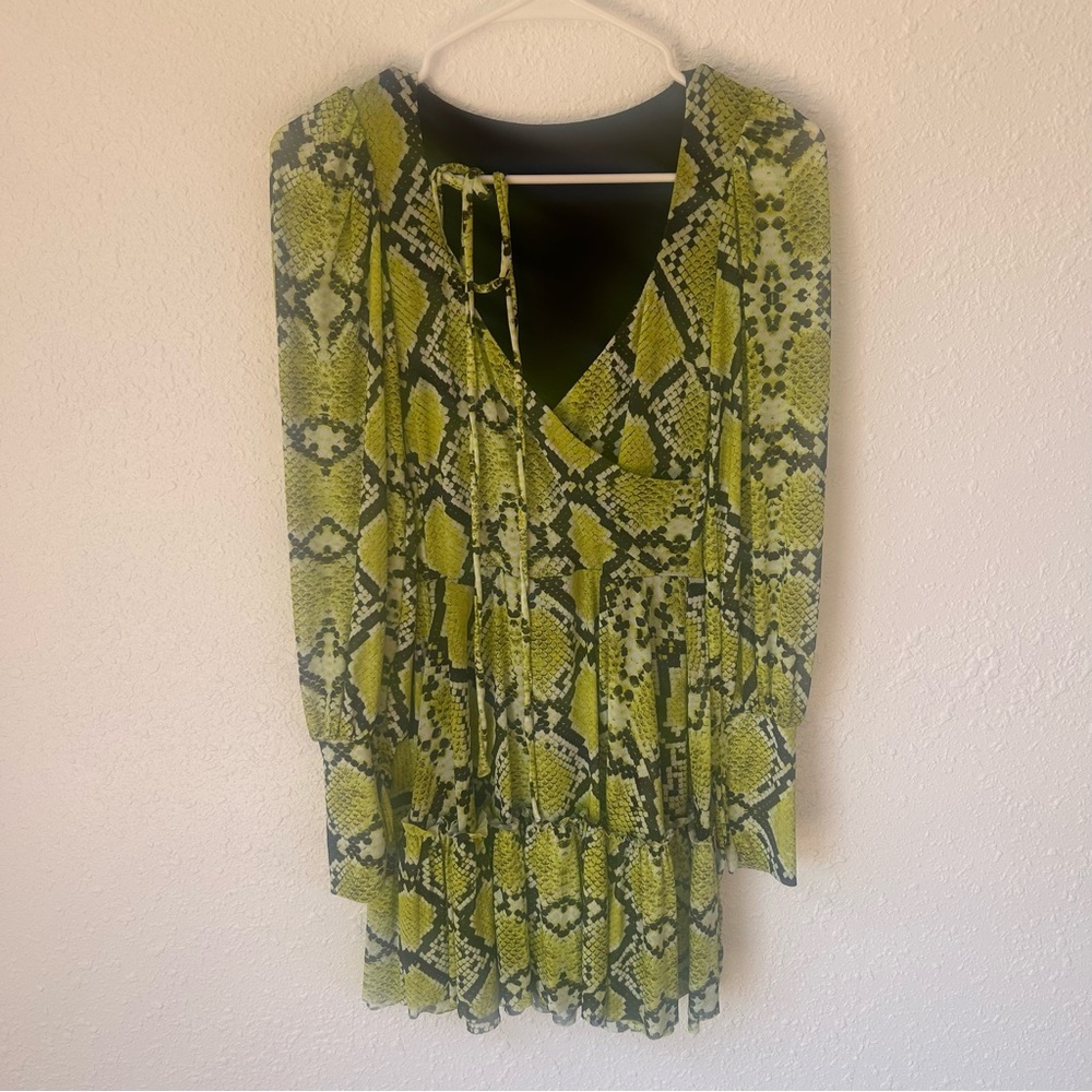 Blackmilk Acid Serpent Heavenly Wrap Dress - Picture 6 of 8